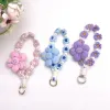 ins Nordic-style hand-woven mobile phone chain, Daisy flower rope, keychain, bag, pendant and creative gift details Picture